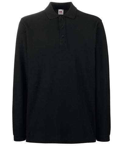 Polo de manga larga premium | Negro