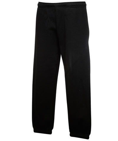 Pantalones de chndal clsicos para nios con puos elsticos | Negro