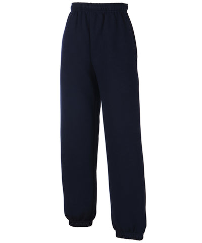 Pantalones de chndal clsicos para nios con puos elsticos | Azul Marino Oscuro