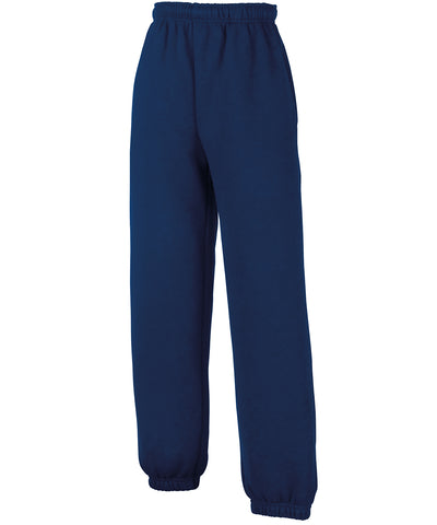 Pantalones de chndal clsicos para nios con puos elsticos | Azul Marino