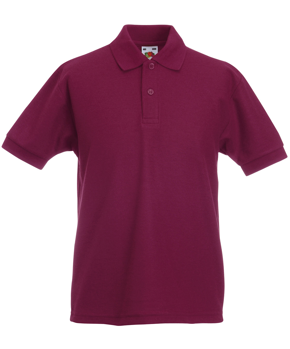 Polo piqu Kids 65/35 | Burdeos