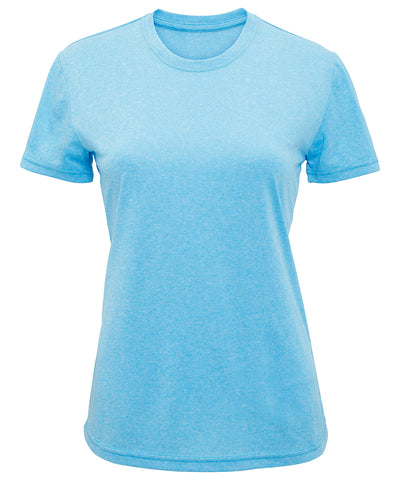 Camiseta de rendimiento para mujer TriDri® | Melange Turquesa