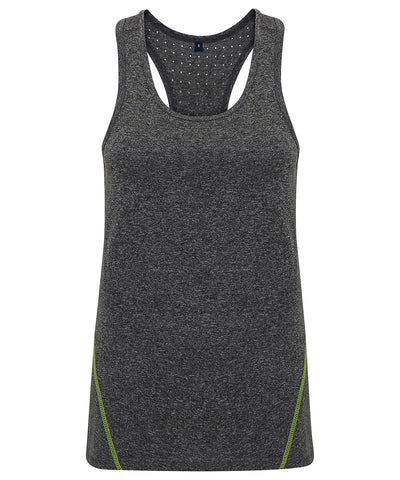 Chaleco cortado a lser TriDri® para mujer | Melange Negro