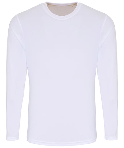 Camiseta de rendimiento de manga larga TriDri® | Blanco