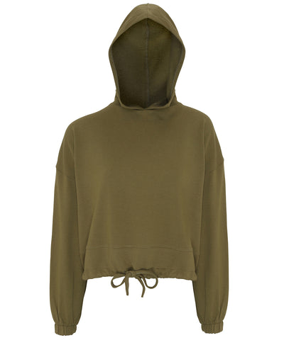 Sudadera corta extragrande para mujer TriDri® | Verde Oliva