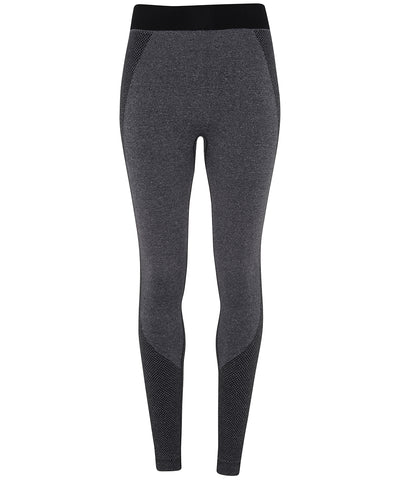Mallas esculpidas multi-deporte sin costuras con ajuste 3D de TriDri® para mujer | Melange Negro