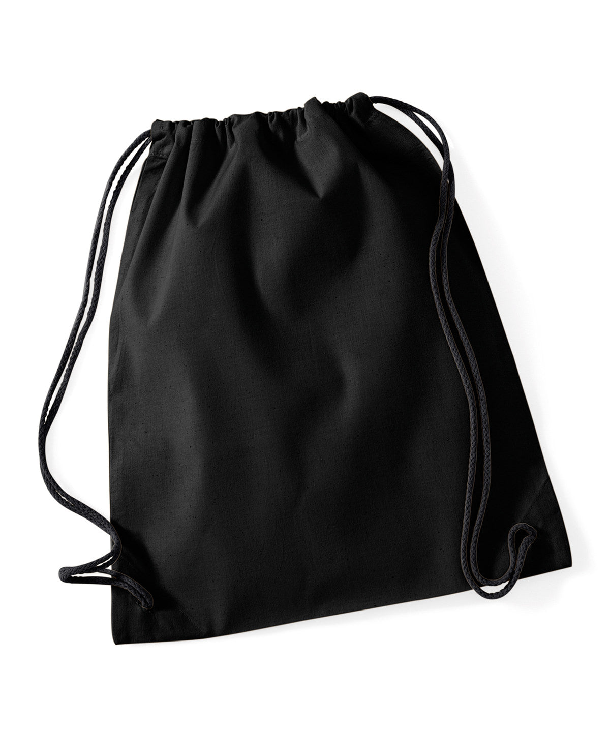Saco de gimnasio de algodn | Negro/Negro