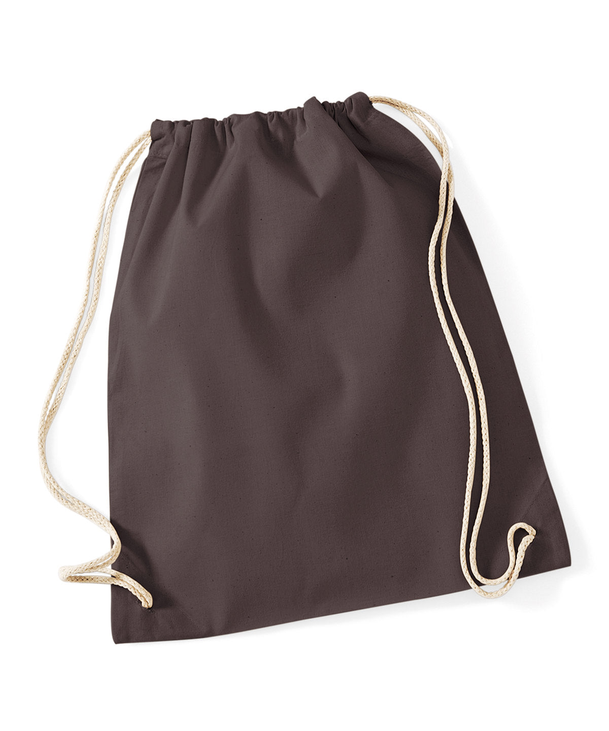 Saco de gimnasio de algodn | Chocolate