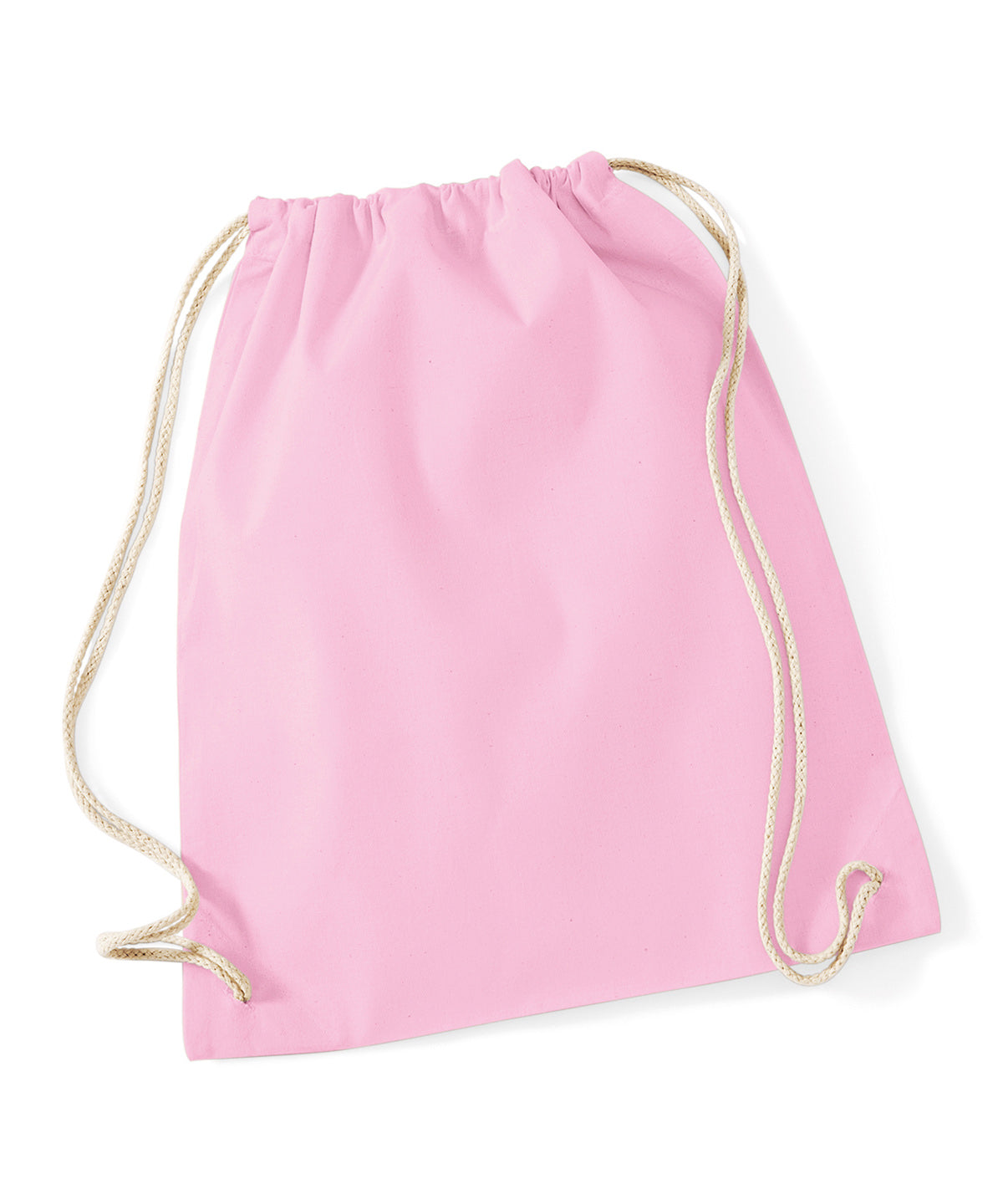 Saco de gimnasio de algodn | Rosa Clsico/Blanco