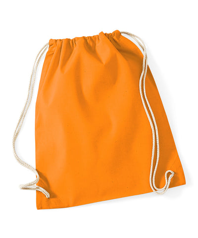 Saco de gimnasio de algodn | Naranja
