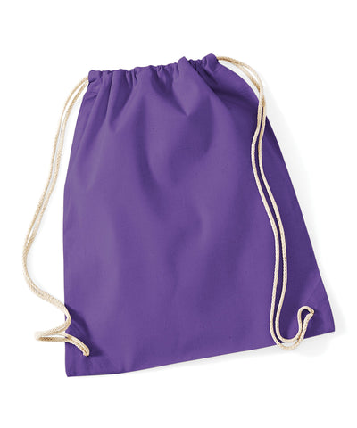 Saco de gimnasio de algodn | Morado