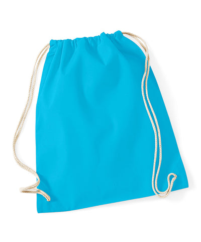 Saco de gimnasio de algodn | Azul Surf