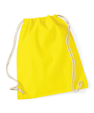 Saco de gimnasio de algodn | Amarillo