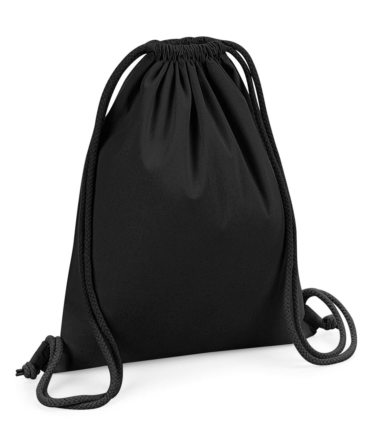 Gymsac de algodón orgánico premium | Negro