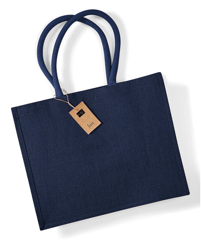 Bolso clásico de yute | Azul Marino/Azul Marino