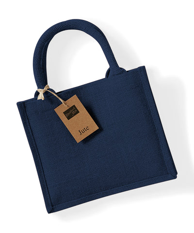 Bolsa de regalo mini de yute | Azul Marino/Azul Marino