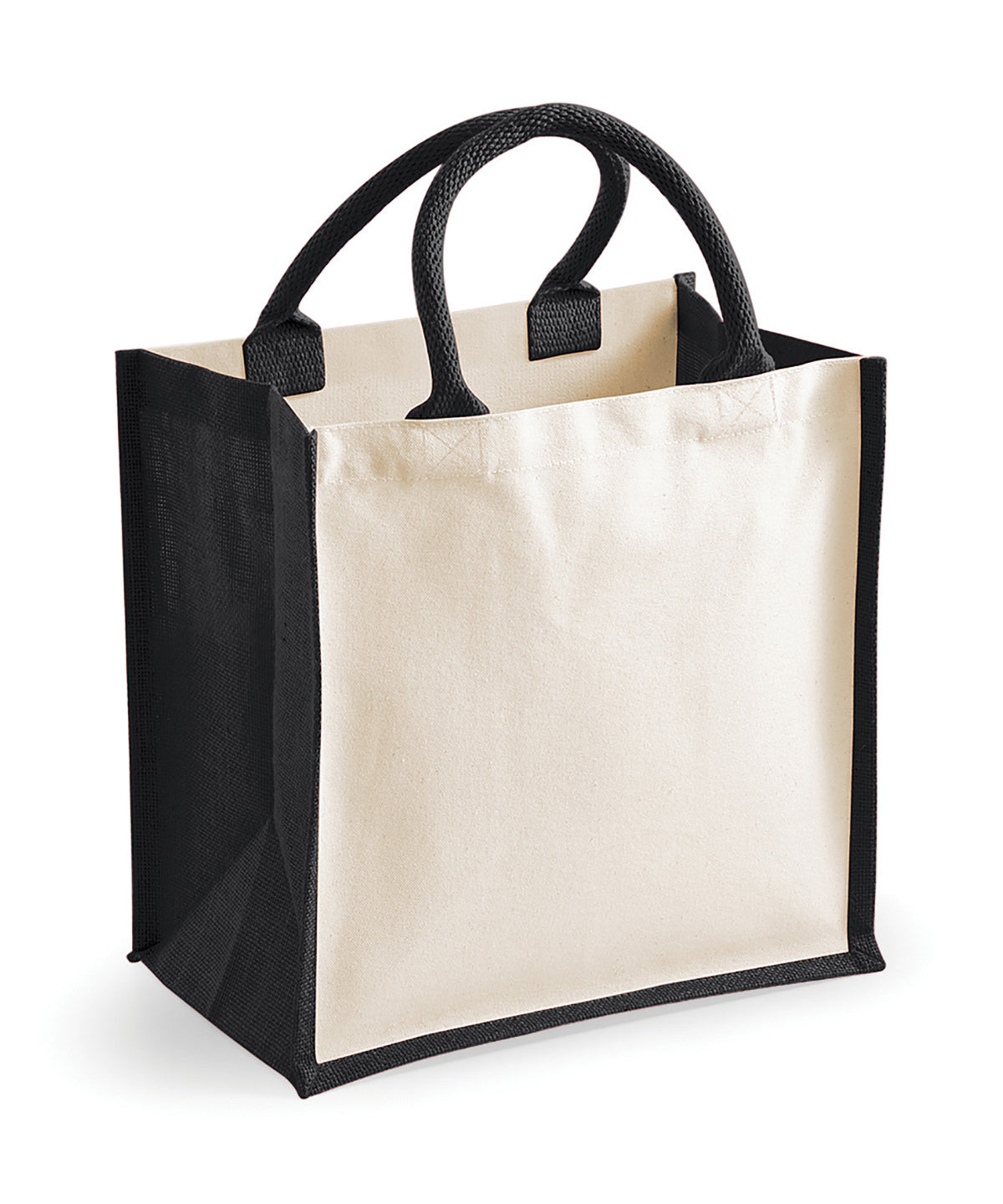 Bolso de yute midi para impresoras | Negro
