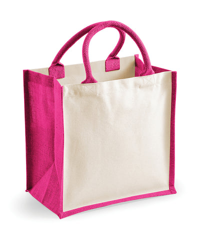 Bolso de yute midi para impresoras | Fuchsia