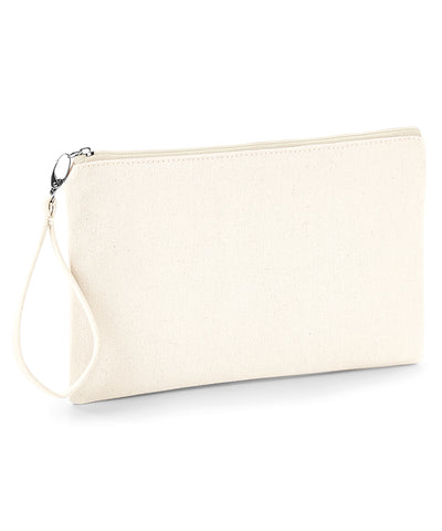 Bolso de muñeca de lona | Natural/Natural -> Natural/Natural