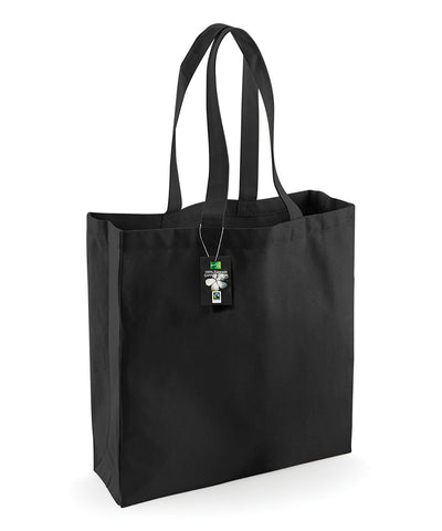 Bolso clásico de algodón de comercio justo | Negro