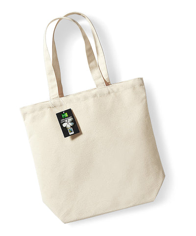 Bolso shopper de algodón de Comercio Justo Camden | Natural