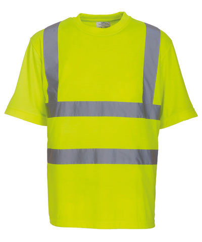 Camiseta de manga corta de alta visibilidad (HVJ410) | Amarillo Claro