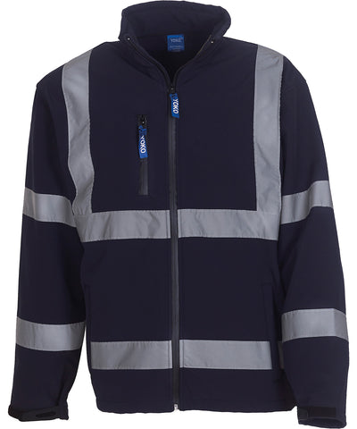 Chaqueta softshell de alta visibilidad (HVK09) | Azul Marino