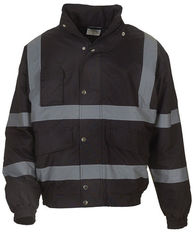 Chaqueta bomber clásica de alta visibilidad (HVP211) | Negro -> Carbón