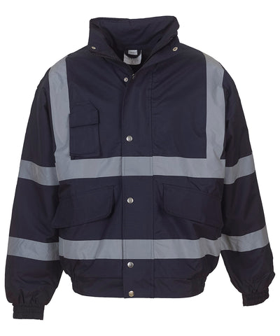 Chaqueta bomber clásica de alta visibilidad (HVP211) | Azul Marino