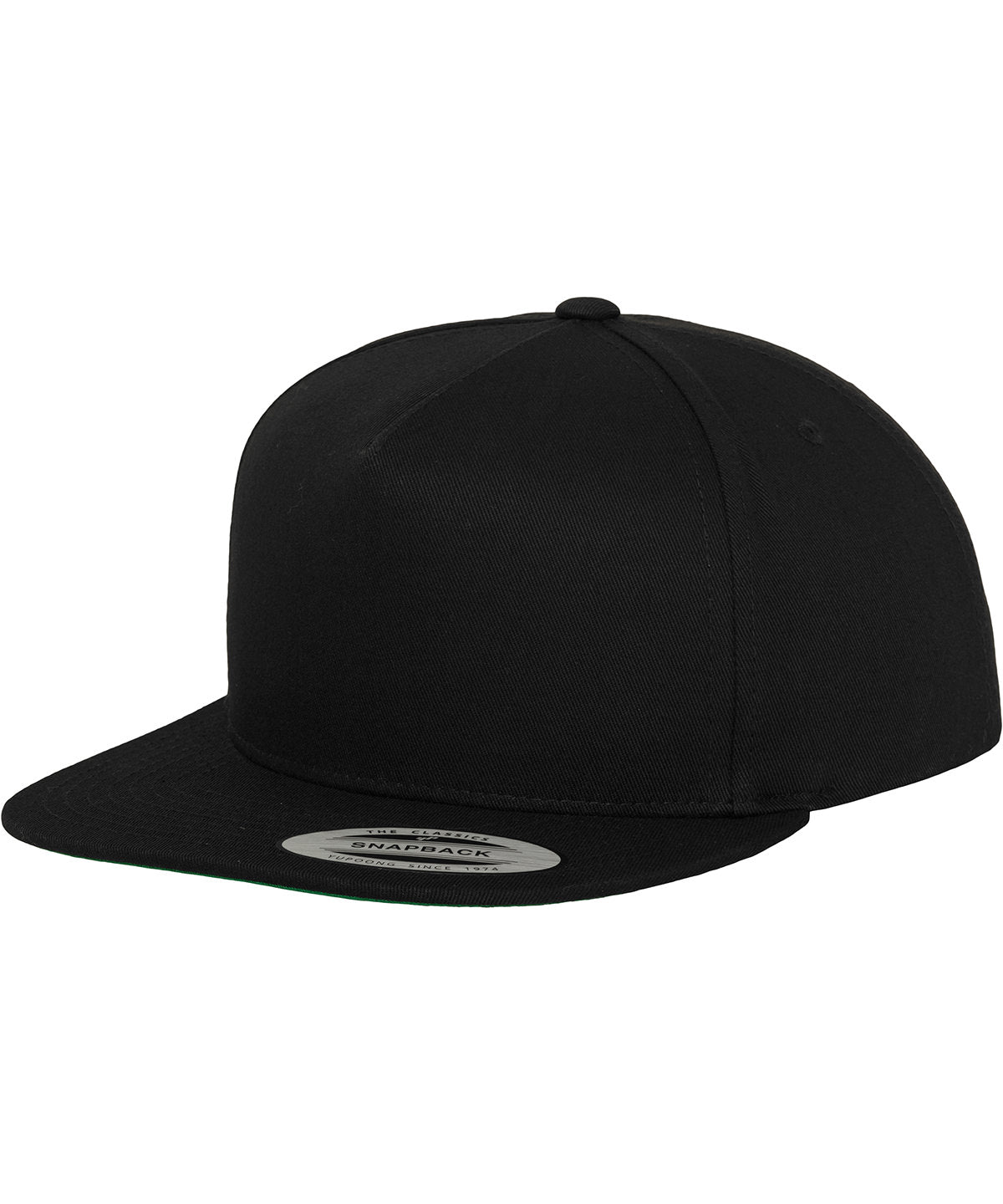 Gorra snapback clsica de 5 paneles (6007) | Negro