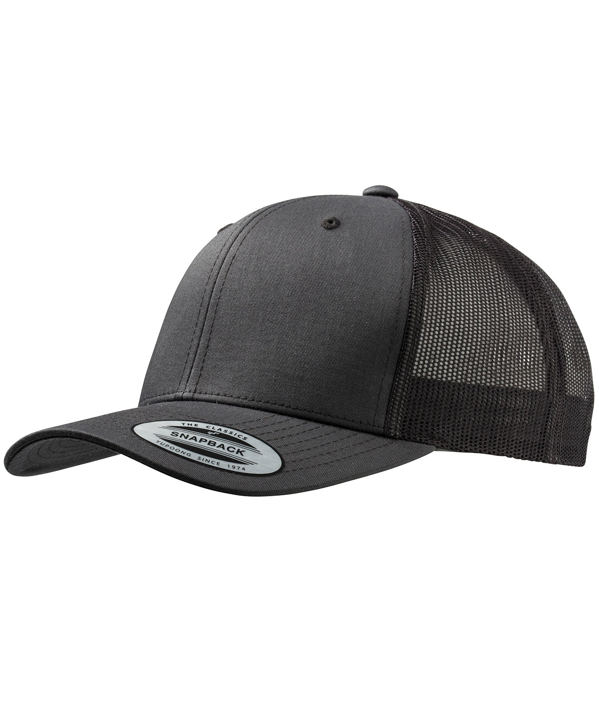 Gorra trucker retro (6606) | Gris Oscuro/Gris Oscuro