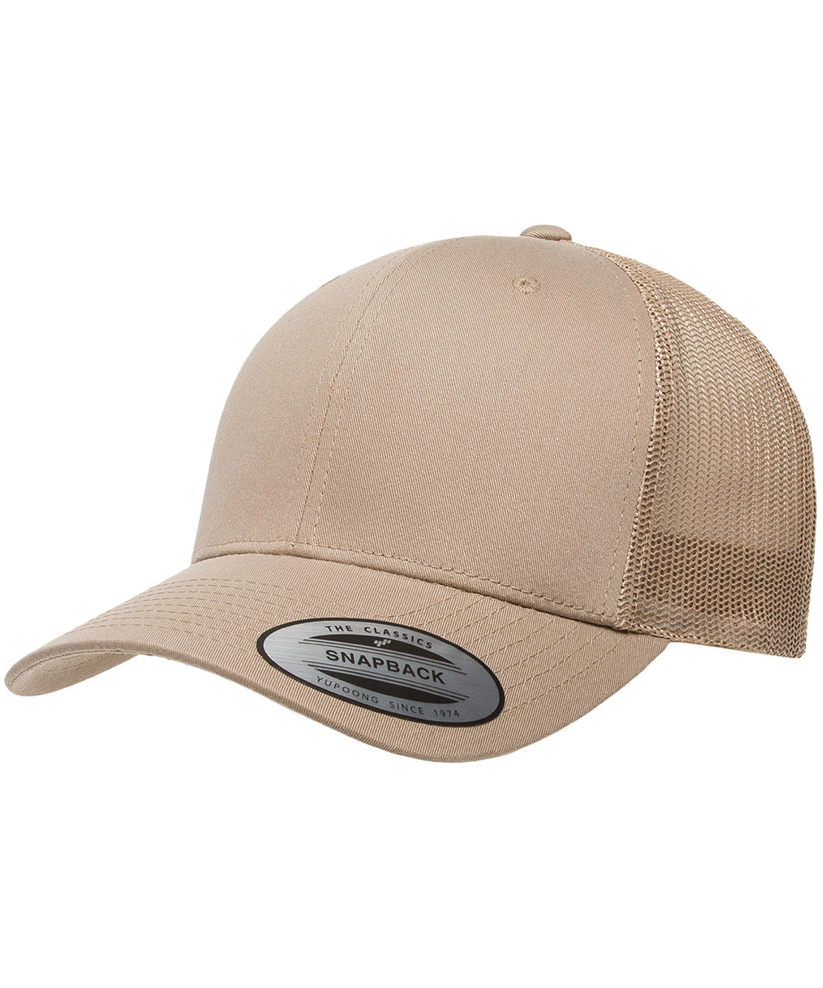 Gorra trucker retro (6606) | Caqui/Caqui