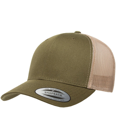 Gorra trucker retro (6606) | Musgo/Caqui
