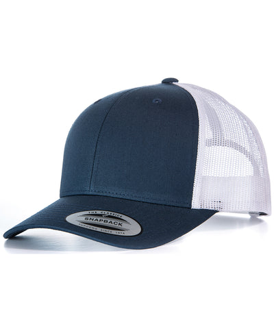 Gorra trucker retro (6606) | Azul Marino/Blanco