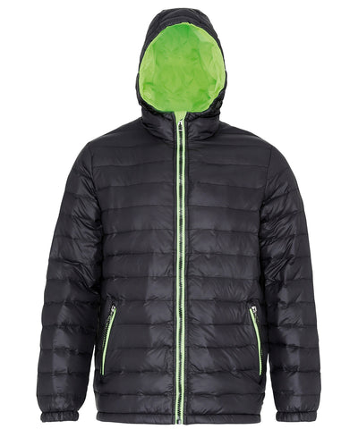 Chaqueta acolchada | Negro/Lima