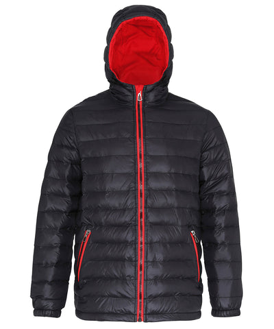 Chaqueta acolchada | Negro/Rojo