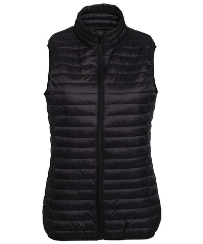 Chaleco acolchado fineline para mujer de la tribu | Negro