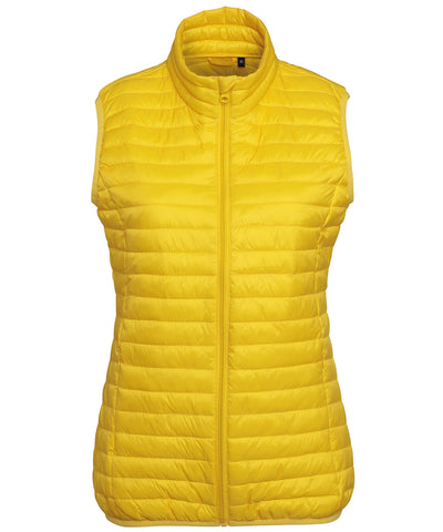 Chaleco acolchado fineline para mujer de la tribu | Amarillo Brillante