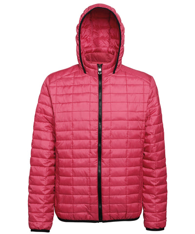 Chaqueta con capucha de panal | Rojo