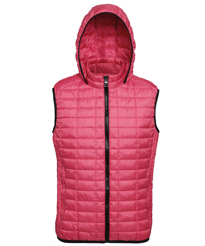 Chaleco con capucha de panal | Rojo