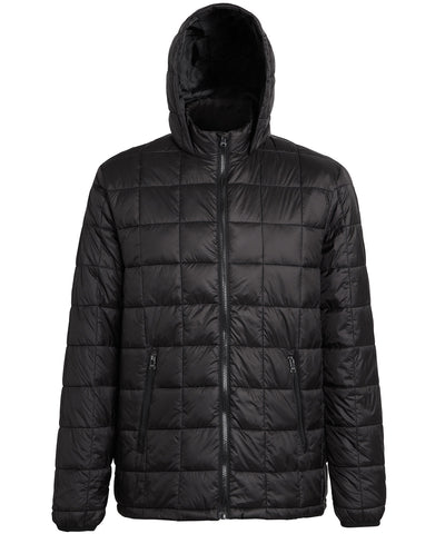 Chaqueta acolchada con capucha | Negro