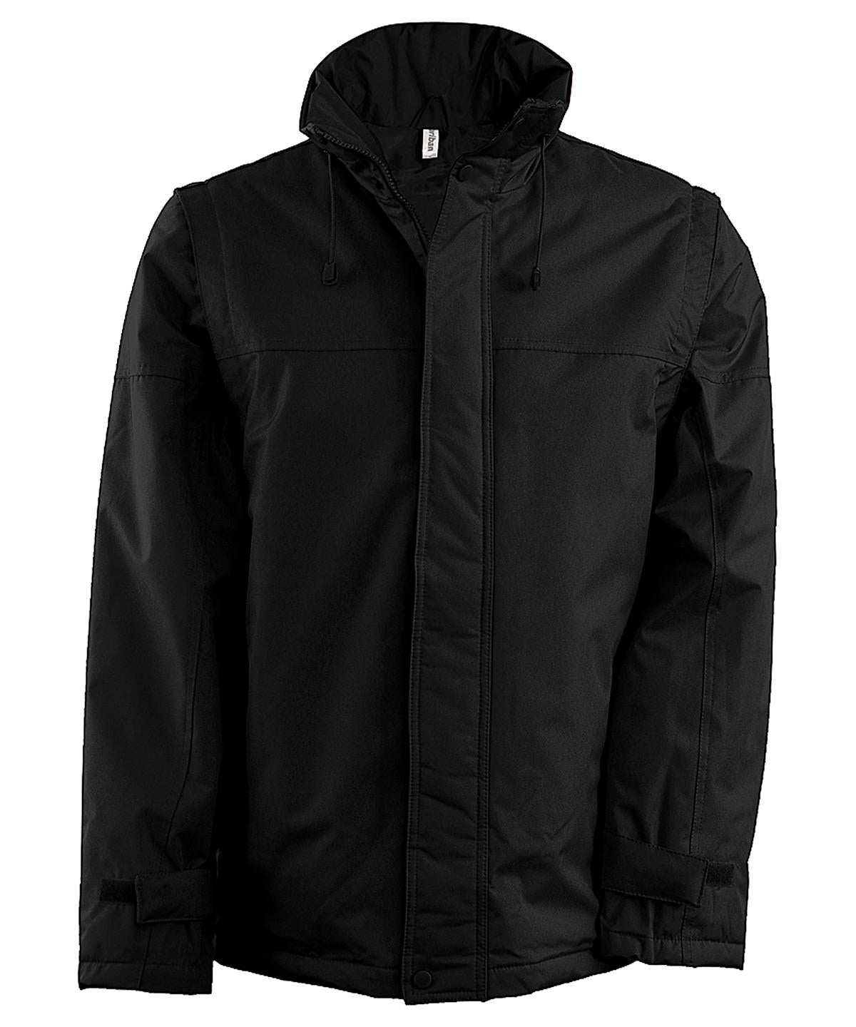 Chaqueta blouson con mangas desmontables | Negro Profundo