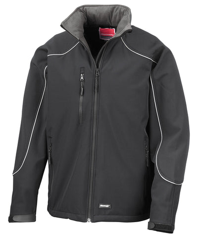 Chaqueta softshell con capucha | Negro