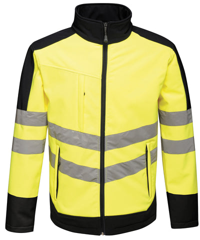 Softshell profesional de alta visibilidad | Amarillo/Marino