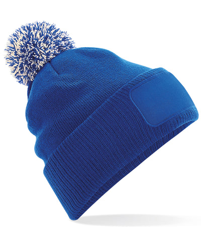 Gorro de parches Snowstar® | Azul Brillante/Blanco Roto