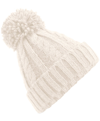 Gorro de punto de cable jaspeado | Avena