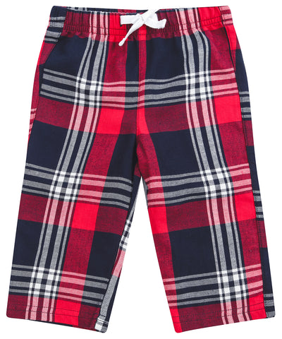 Pantalones de saln de cuadros | Cuadros Rojos/Marino