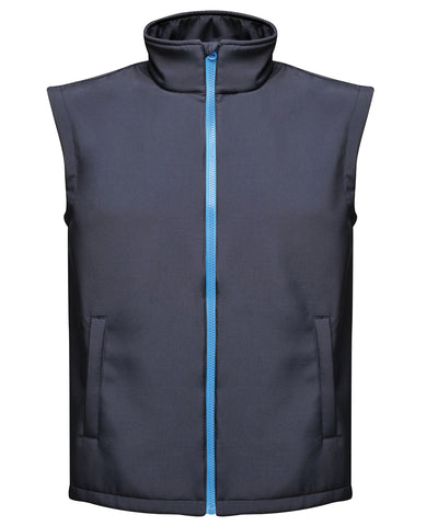 Chaleco softshell imprimible Ablaze | Azul Marino/Azul Francs