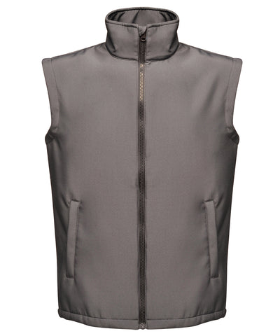 Chaleco softshell imprimible Ablaze | Gris Foca/Negro
