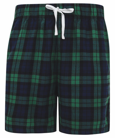 Pantalones cortos de cuadros para estar en casa | Cuadros Azul Marino/Verde